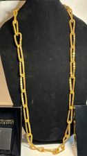 NOS JOAN RIVERS CLASSICS NECKLACE 42" GOLD TONE CHAIN LINK STYLE LOOK