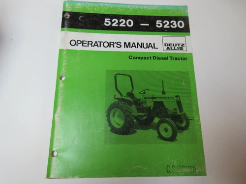 Deutz Allis 5220 & 5230 Farm Tractor Manual