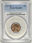 1927 D Lincoln Cent 1c NGC MS64 BN ‼️LUSTROUS SHINY PURPLE UNDERTONES‼️