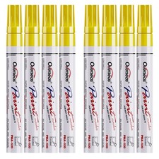 Overseas Paint Pens Markers - Yellow 1 Count Pack of 8 ,