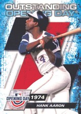 2021 Topps Opening Day #OOD-10 Hank Aaron Outstanding Opening Day