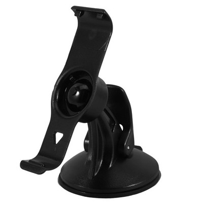 Adjustable Reusable Plastic Holder Car Mount with Rotating Suction Cup Black