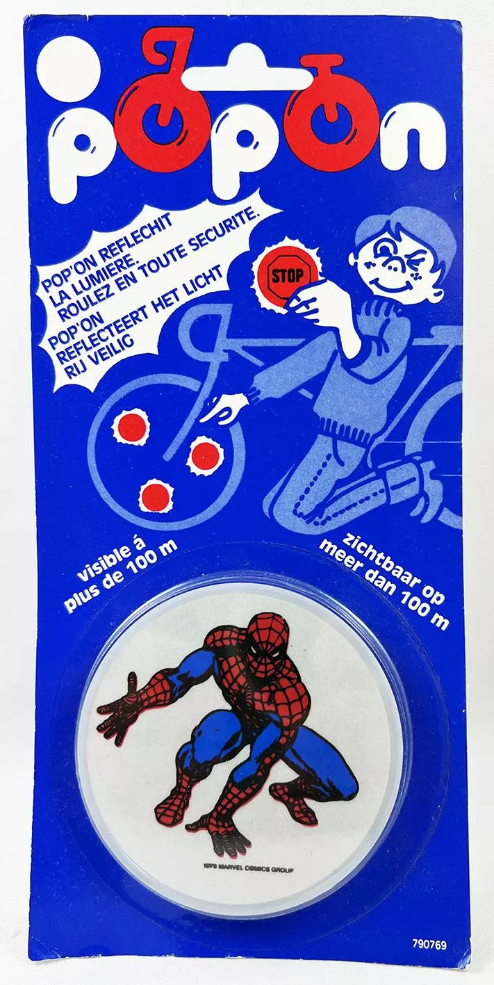 Réflecteur vélo Spider-Man ERG Diffusion cadeau idéal pour cycliste vintage