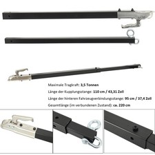 Abschleppstange bis zu 3,5t 3500KG Länge 110CM für PKW Anhängerkupplung LKW PKW