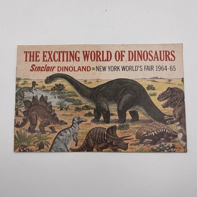 Sinclair Dinoland Oil The Exciting World of Dinosaurs NY Worlds Fair 1964 1965