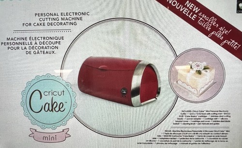 Cricut CAKE Mini Electronic Cutting Red Machine Cake Decorating w cartridge - Picture 4 of 8