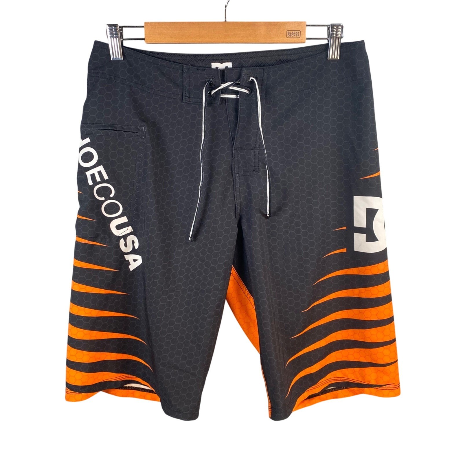 Y2k DC Zapatos Board Shorts Talla 30 Bañador Surf Playa Patinador Sin Forro