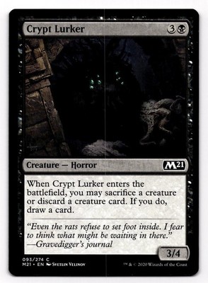 MTG Crypt Lurker 093/274 M21 2021 Core Set Common