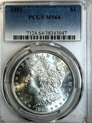 1881 P MORGAN DOLLAR PCGS PRISTINE GEM