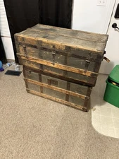 Late 1800s A.E Meek Trunks