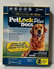 PetLock Plus Flea Treatment for Dogs 45-88 lbs