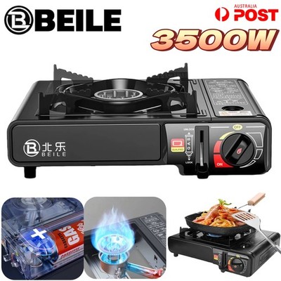 BEILE Portable Gas Burner Butane Stove Cooker Camping Picnic BBQ Hiking Outdoor 