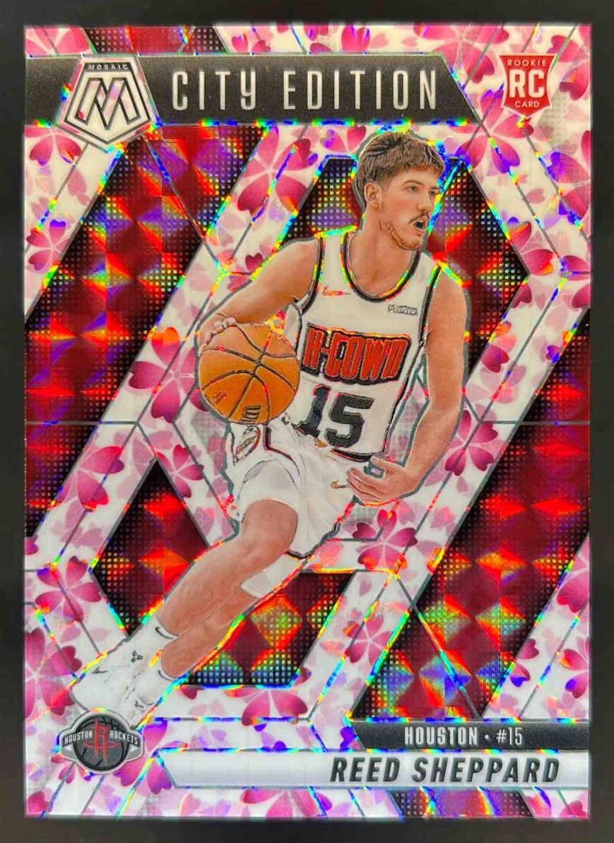 2024-25 Mosaic Reed Sheppard RC Choice Cherry Blossom City Edition #9/20