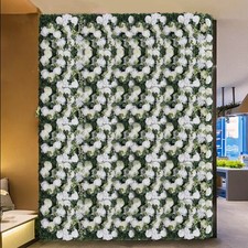 24" X 16" Artificial flower panels Floral Backdrop Silk Rose Wall Home Decor NEW