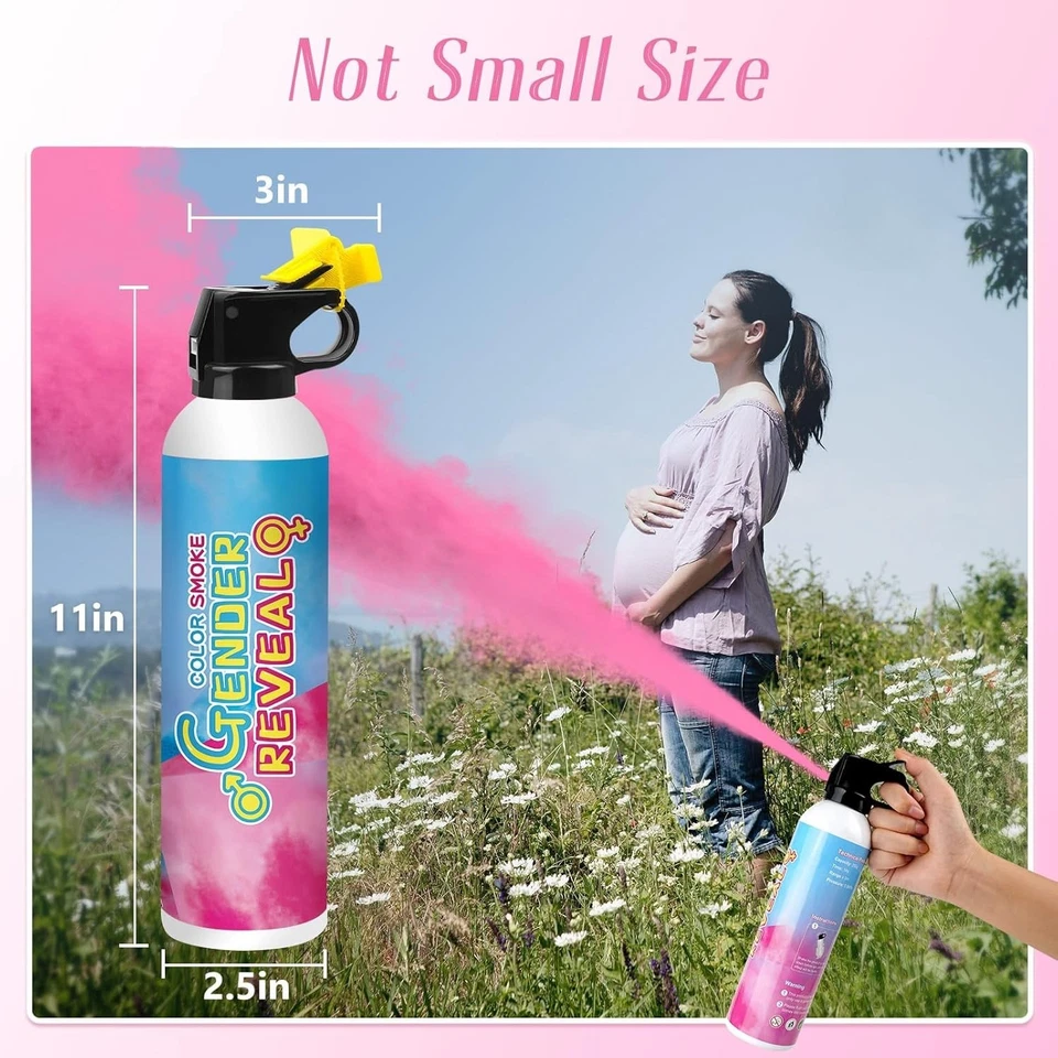 Merear Large Gender Reveal Fire Extinguisher  2 Packs Blue+2 Packs Pink=4packS - Image 3 of 4