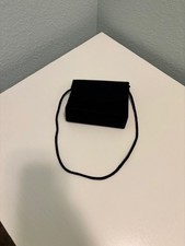 Boutique black velvet dress purse/clutch/crossbody with adjustable strap - SALE!