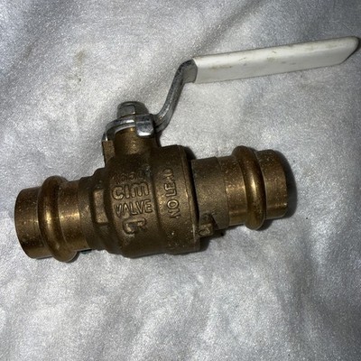 CIM 650 Brass 3/4'' Water Shutoff Press Valve 250psi 22mm New