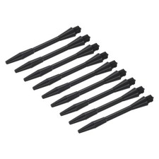 45mm Dart Shafts Medium 2BA Plastic Dart Stems - 9 Pack Black 