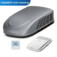 15000 BTU Heating RV Air Conditioner Non-Ducted Rooftop AC Unit for RV 110-120V