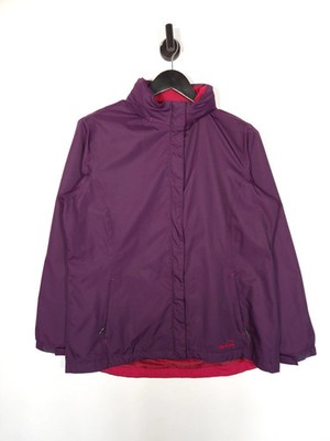 Peter Storm Regenjacke Größe UK 16 Damen lila Storm Shield Kapuze leicht