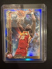 2025-26 Topps Holiday #H50 Clint Capela Blue Metallic Glitter Holiday