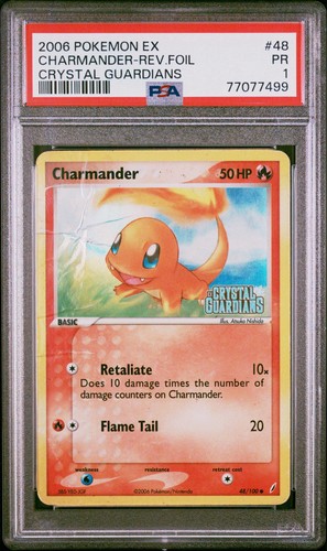 Charmander graded PSA 1 for sale on eBay