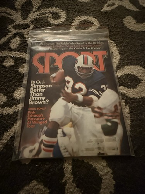 #ad SPORT MAGAZINE DECEMBER 1974 OJ SIMPSON COVER $30.00