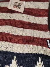 Muk Luks Infinity Scarf – Stars and Stripes Knit Pattern READ/SEE PICS