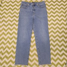J. Crew Light Blue Stovepipe Straight Leg Super Stretch Jeans Size: 30
