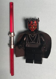 LEGO Star Wars Darth Maul Minifigure sw0323 Horns & Cape, Plain Legs - Set 7961