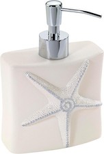 - Lotion Pump/Soap Dispenser, Countertop Accessories, Seashell Inspired Bathr...