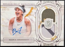Bianca Andreescu 2024 Topps Royalty Tennis Regalia Relic Signatures /75