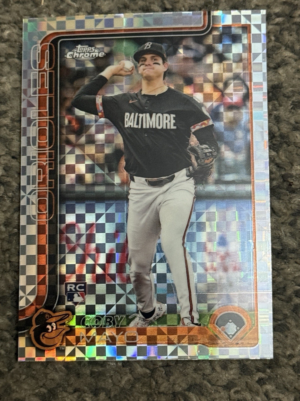 2025 Topps Chrome - Coby Mayo #120 X-Fractor (RC)