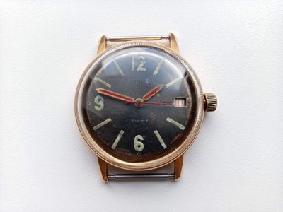 Vintage sowjetische mechanische vergoldete Uhr WOSTOK 2214 USSR