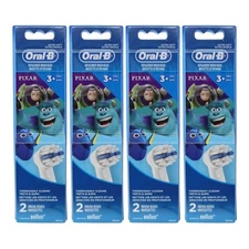 4-Pack Oral-B Kids Extra Soft Replacement Brush Heads, Pixar Favorites, 2 Count