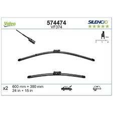 Valeo Scheibenwischer Set vorne 5JB998001 8X1955426B 6R1955425A | 299061
