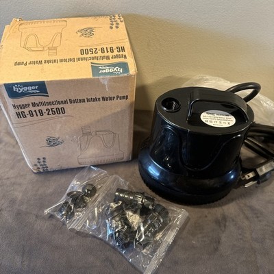 hygger Quiet Water Submersible Pump, Aquarium, Water Feature 660 GPH, 3 Adapters