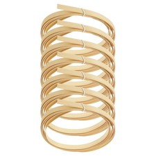 Bamboo Strips 7/16" x 10 Ft Wicker Rattan Cane Reed Natural, 7Pcs