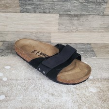 Birkenstock Oita Womens Slide Sandals Sz 6 Narrow Suede Leather Open Toe Slip On