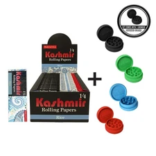 Kashmir Ultra Thin Rice Rolling Papers 11/4 (1.25) – 50 Pack | 1600 Leaves