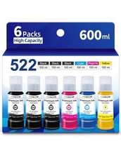 522 High Capacity Ink Replacement for Epson 522 Ink Refill Bottles ET-2800