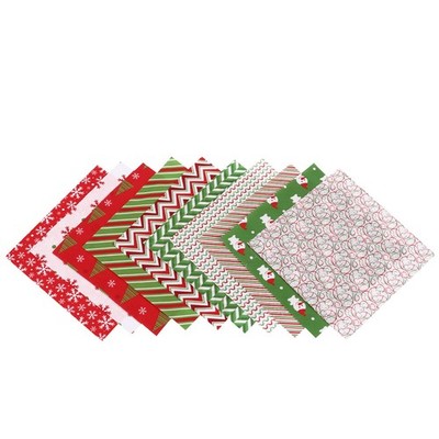 20 Stück Cotton Craft Fabric Bundle Patchwork Quilten Nähen Weihnachtsstoff