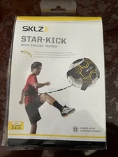 SKLZ Star-Kick Solo Soccer Trainer Black Yellow NEW Fits Ball Sizes 3,4 & 5