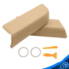 2pcs Front Door Panels Armrest Cover Lhrh Beige Tan For Honda Pilot 2009-2015