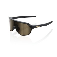 100 Glasses S2 - Matte Black - Soft Gold Mirror Lens