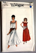 UCFF~Vtg 1970s Very Easy Vogue 8344 Boho/Peas...