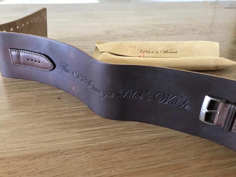 Correa de reloj OMEGA PILOT - Rara - Correa de cuero de piloto - Relojes Foto 4 de 4