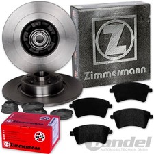 ZIMMERMANN BREMSSCHEIBEN + BELÄGE HINTEN passend für REAULT MEGANE 3 + SCENIC 3