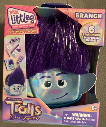 REAL LITTLES TROLLS Band Together Backpack BRANCH W/ SIX SURPRISES