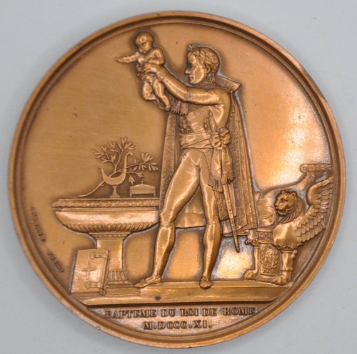 NAPOLÉON 1er - Baptême du roi de Rome 1811 d=68 mm ANDRIEU DENON - Picture 2 of 2